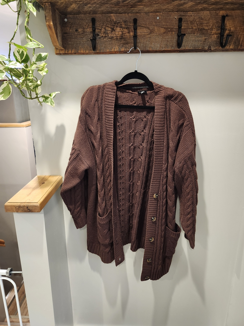Torrid 2x Boyfriend Cable Knit Vneck Cardigan